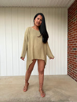 MALA handworks  Xia Long Blouse in Olive Tan