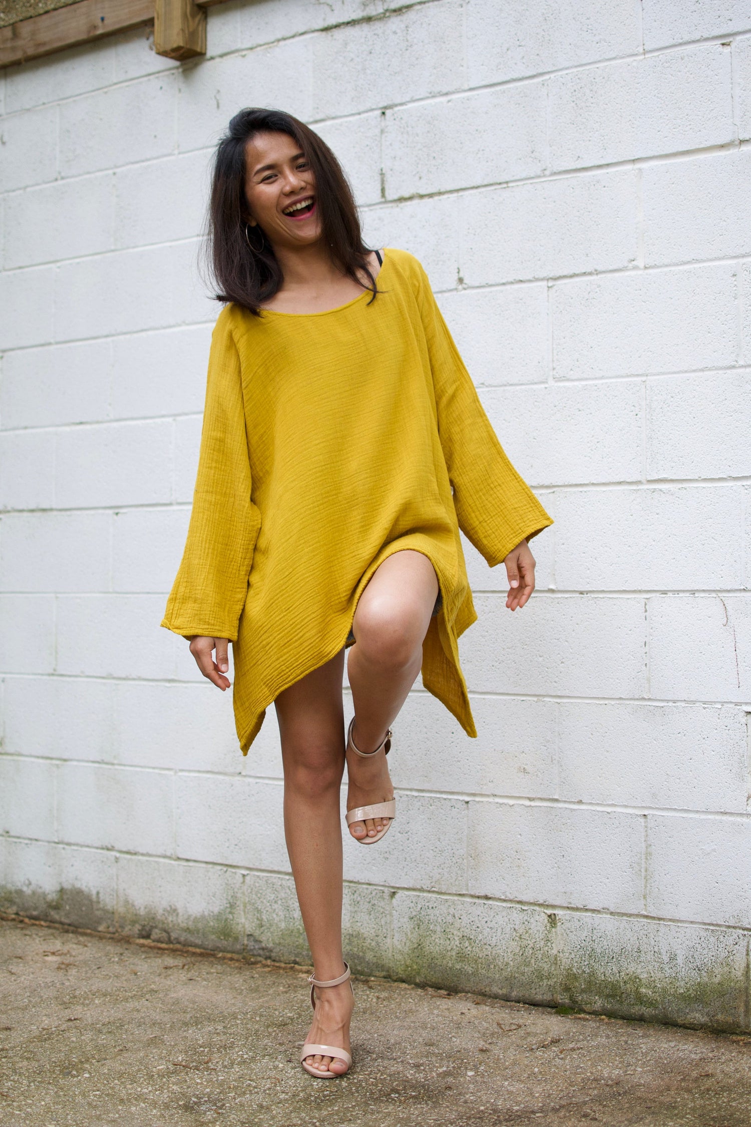 MALA handworks  Xia Long Blouse in Yellow