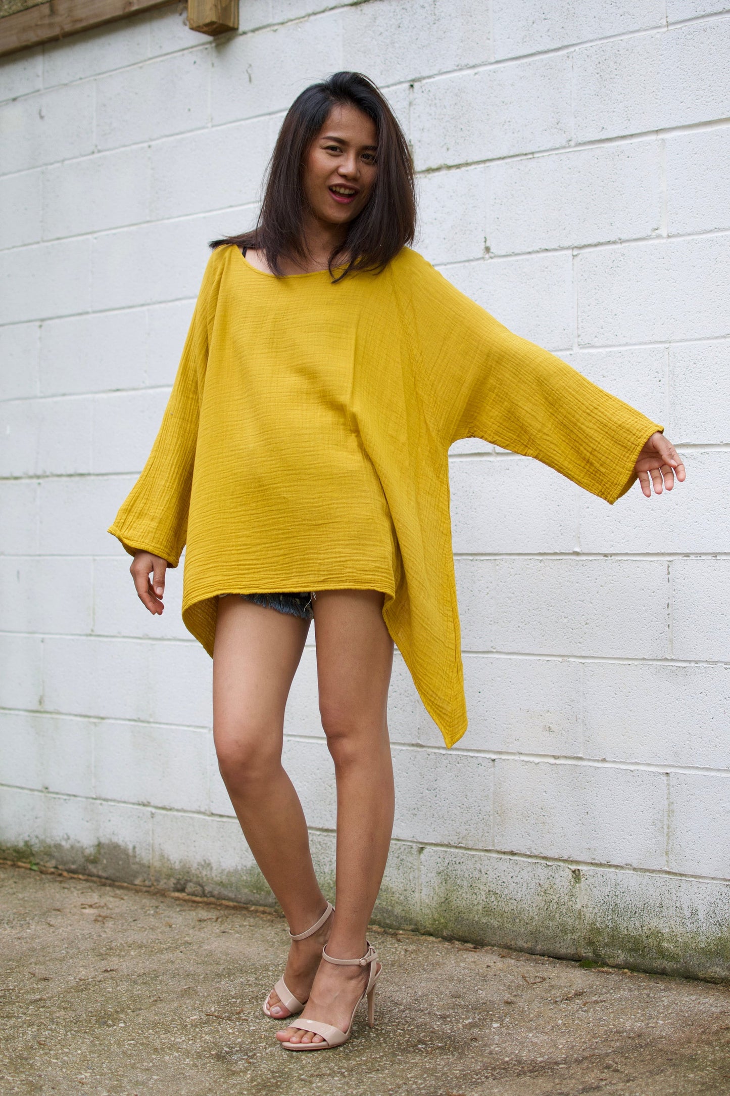 MALA handworks  Xia Long Blouse in Yellow