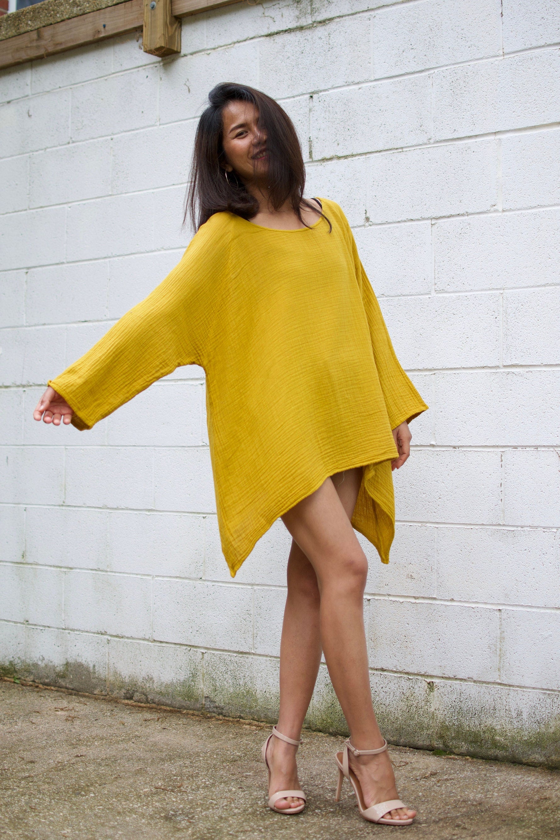MALA handworks  Xia Long Blouse in Yellow