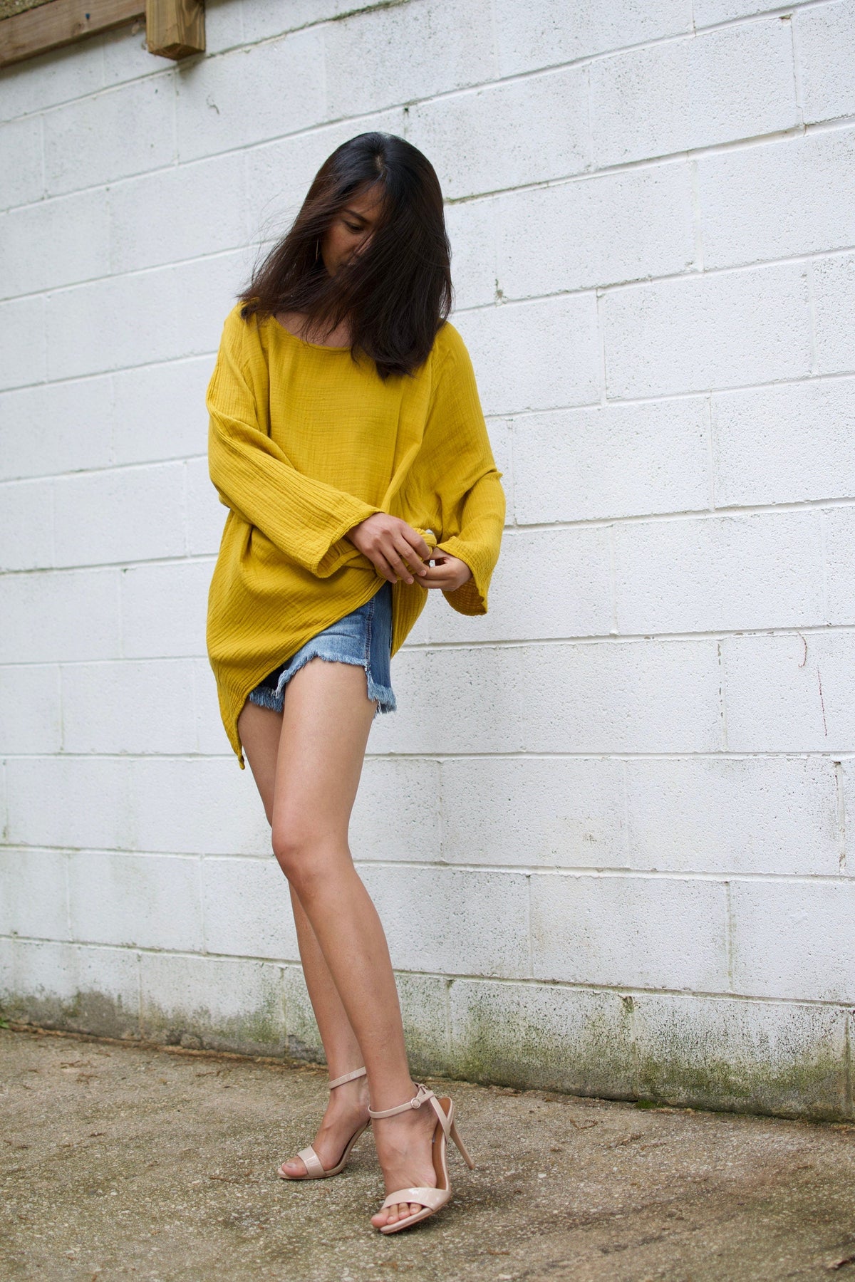 MALA handworks  Xia Long Blouse in Yellow