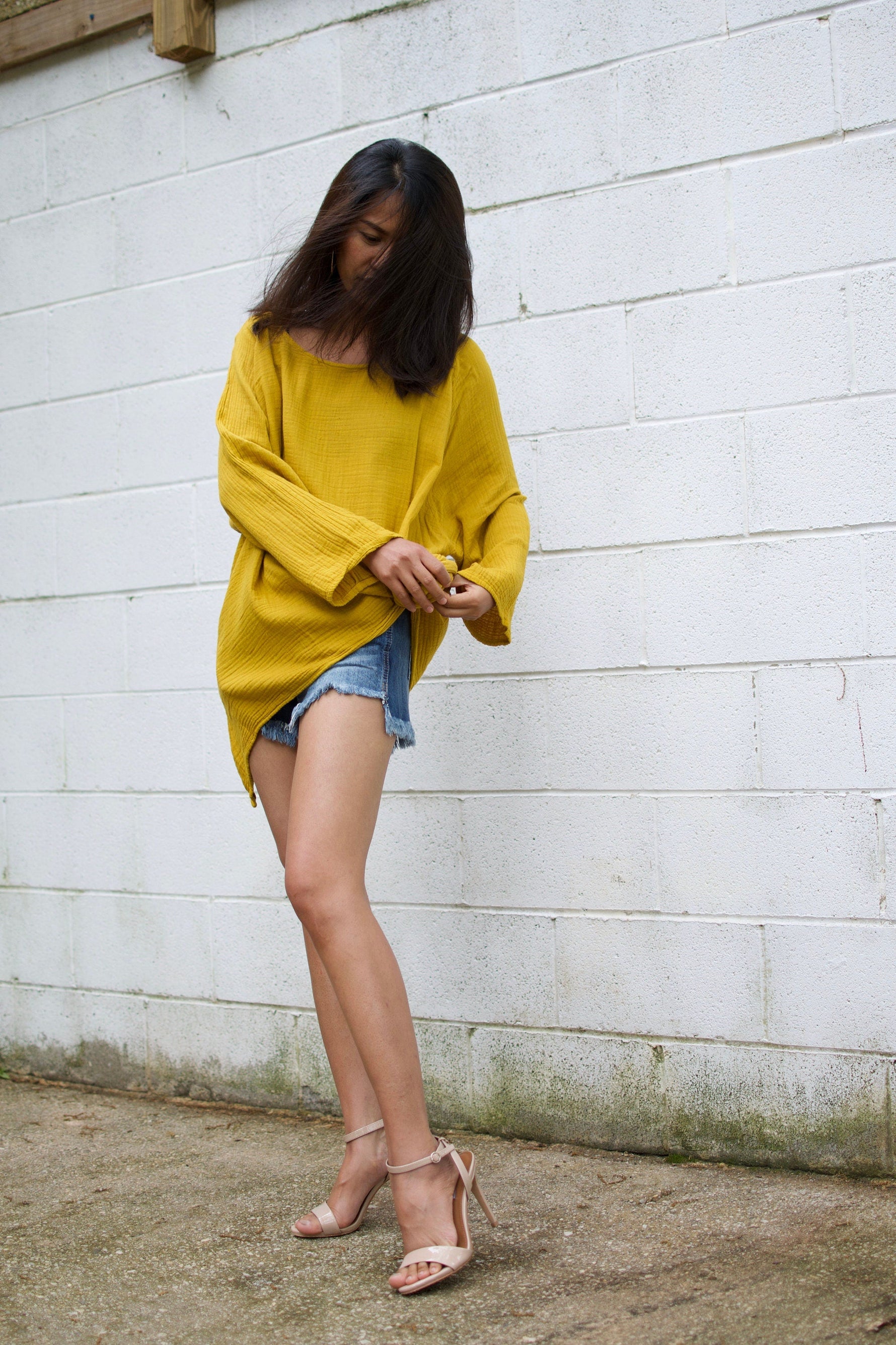 MALA handworks  Xia Long Blouse in Yellow