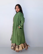 Yara Open Cardigan in Moss-Y-16-Mala Handworks