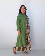 Yara Open Cardigan in Moss-Y-16-Mala Handworks