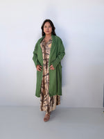 Yara Open Cardigan in Moss-Y-16-Mala Handworks