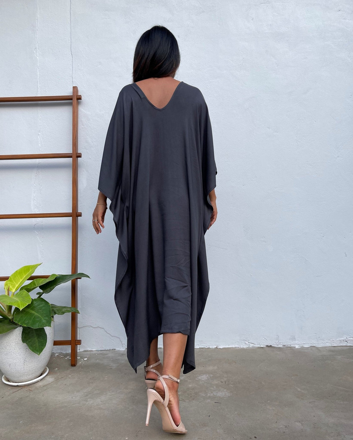 MALA handworks Mala Kaftan in Dark Gray