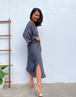 MALA handworks Mala Kaftan in Dark Gray