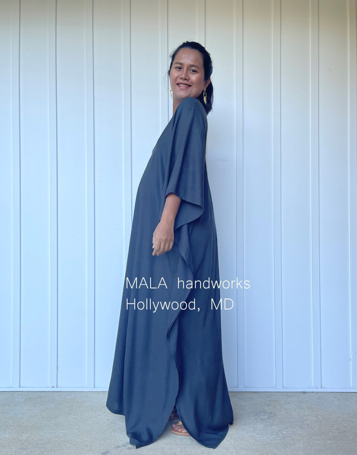 MALA handworks  Mala Kaftan in Dark Gray