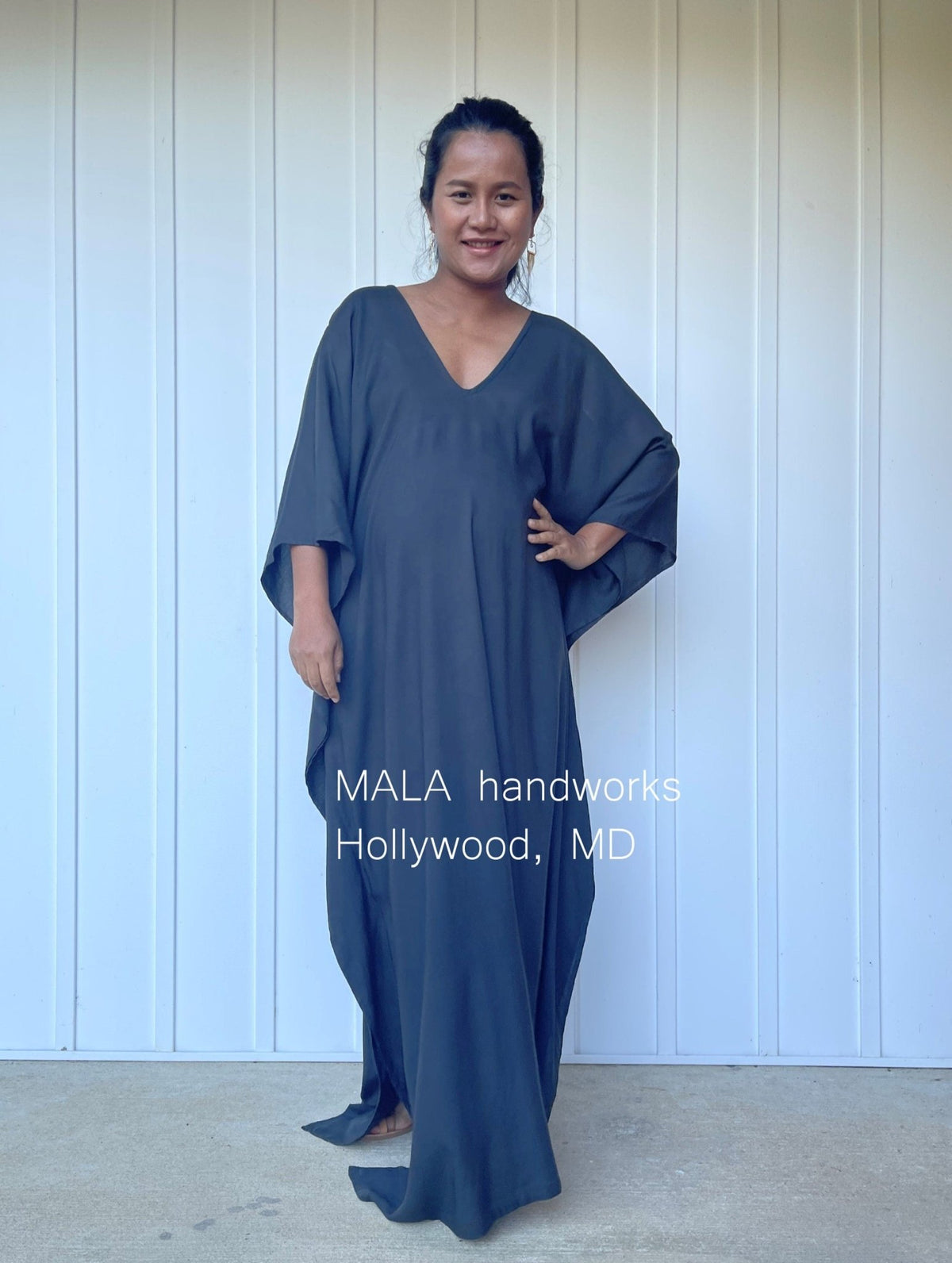 MALA handworks  Mala Kaftan in Dark Gray