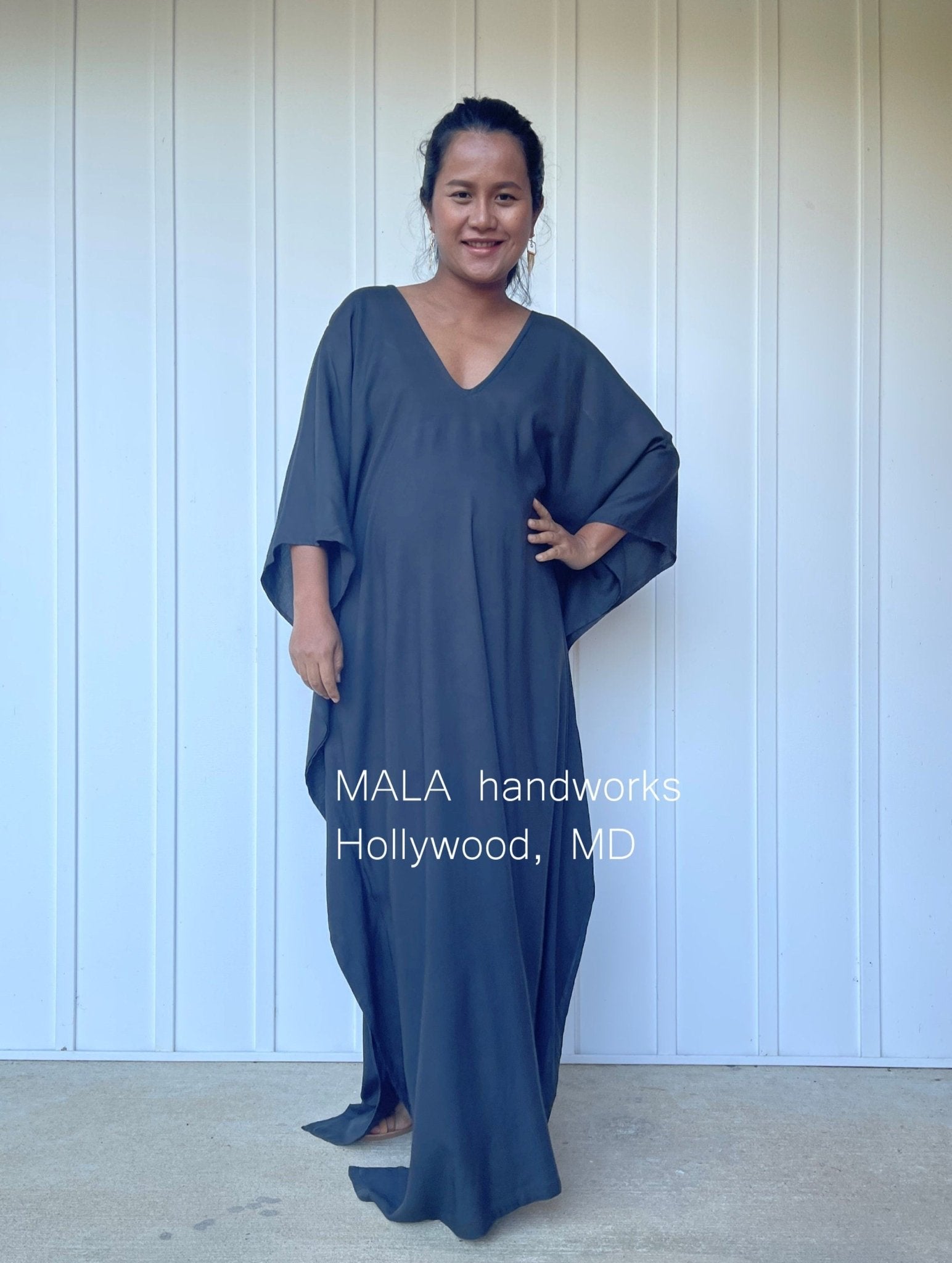 MALA handworks  Mala Kaftan in Dark Gray