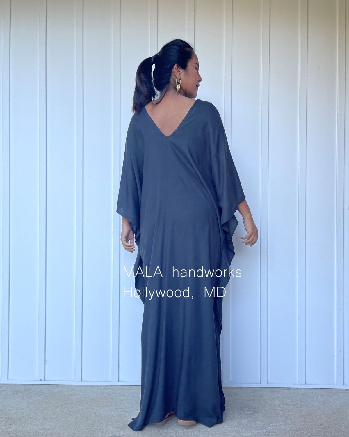 MALA handworks  Mala Kaftan in Dark Gray