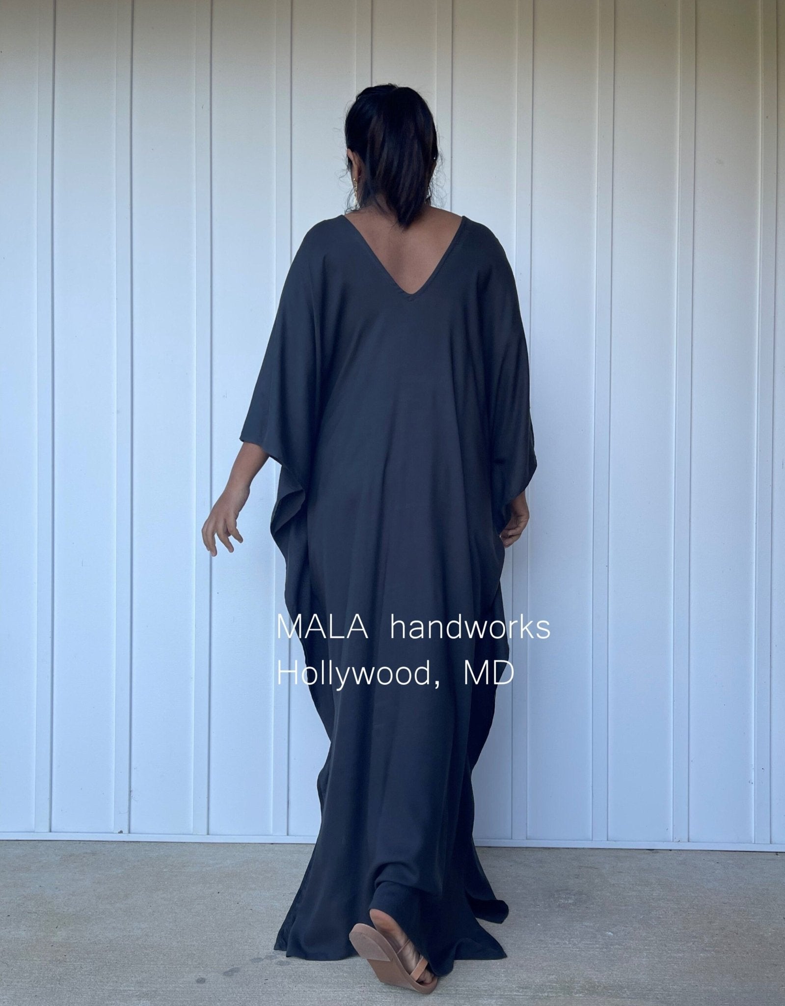 MALA handworks  Mala Kaftan in Dark Gray