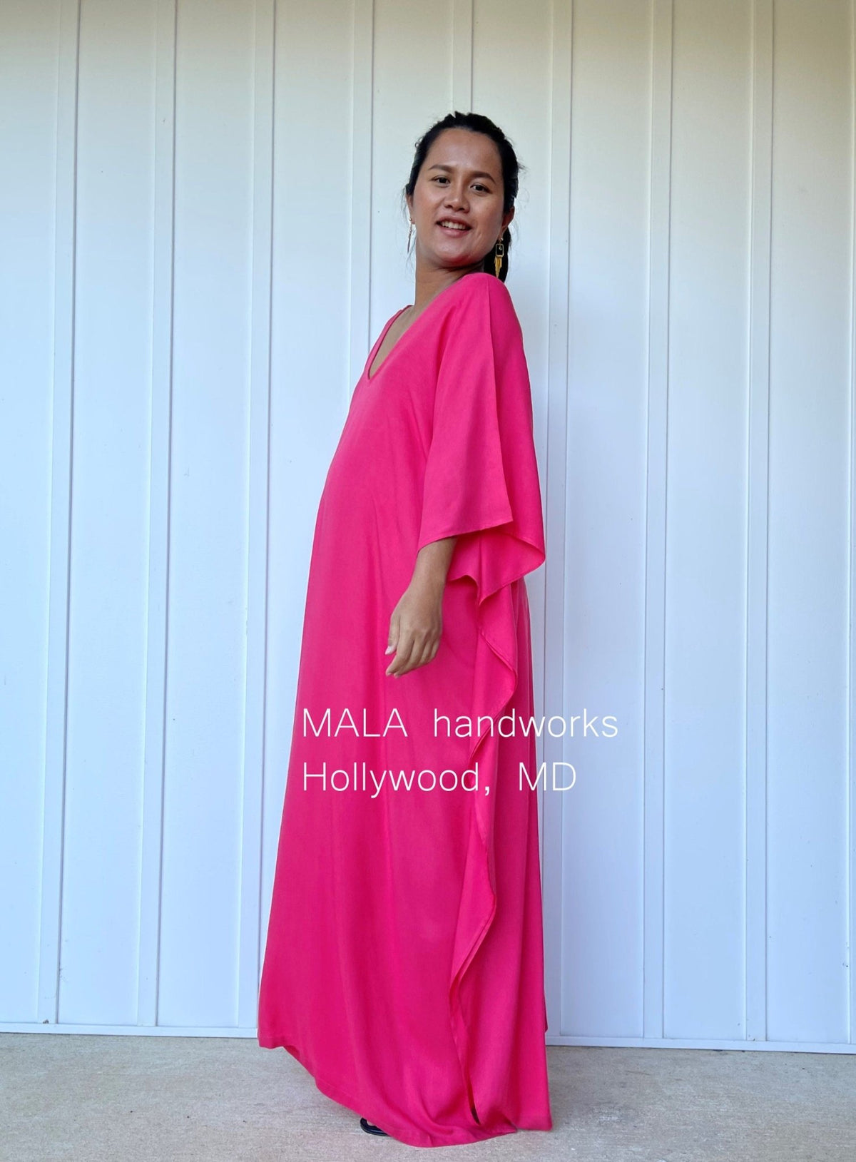 MALA handworks  Mala Kaftan in Fuchsia Pink
