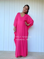 MALA handworks  Mala Kaftan in Fuchsia Pink