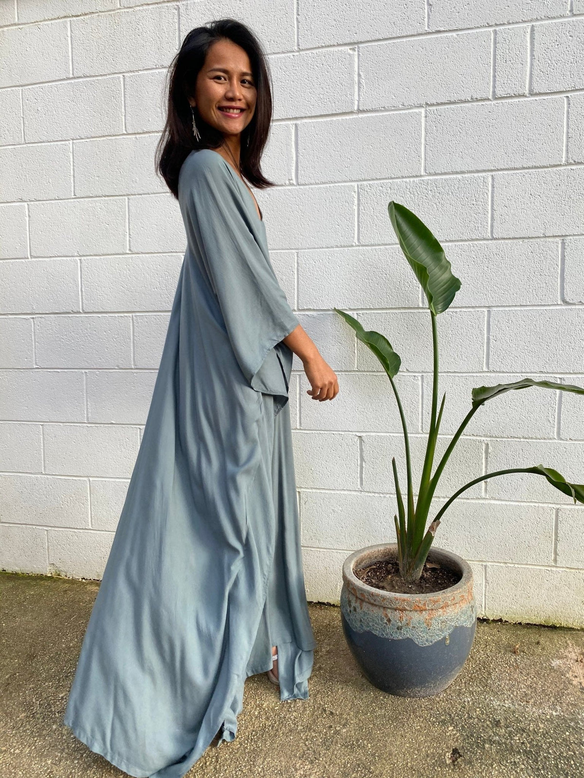 MALA handworks  Mala Kaftan in Gray