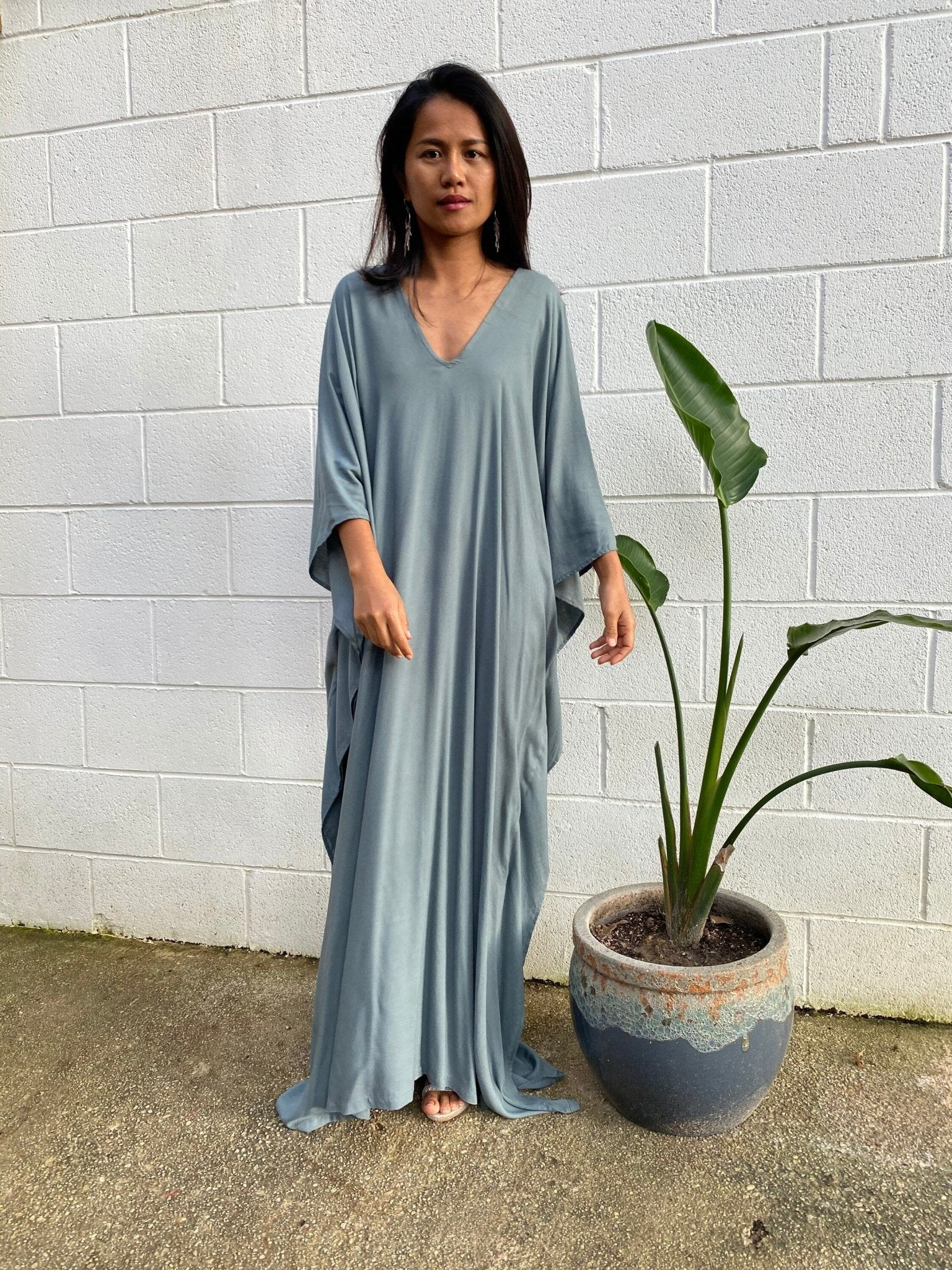 MALA handworks  Mala Kaftan in Gray