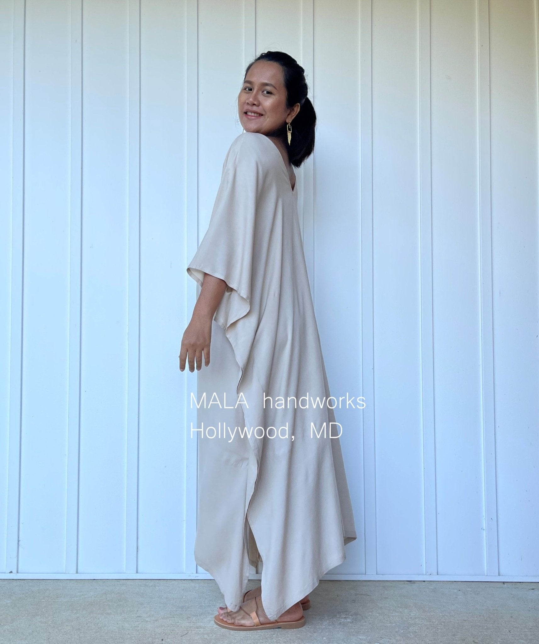 MALA handworks  Mala Kaftan in Khaki