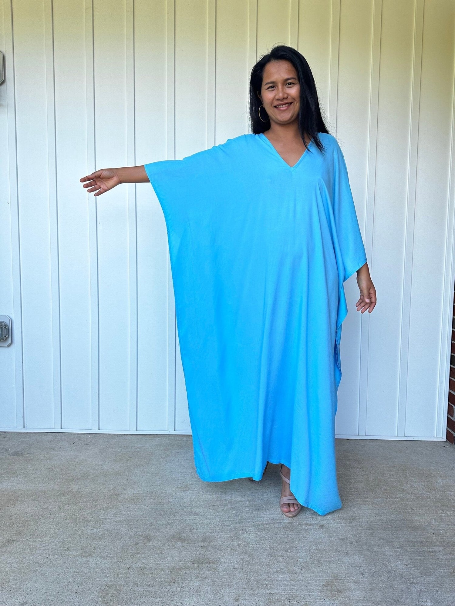 MALA handworks  Mala Kaftan in Light Blue