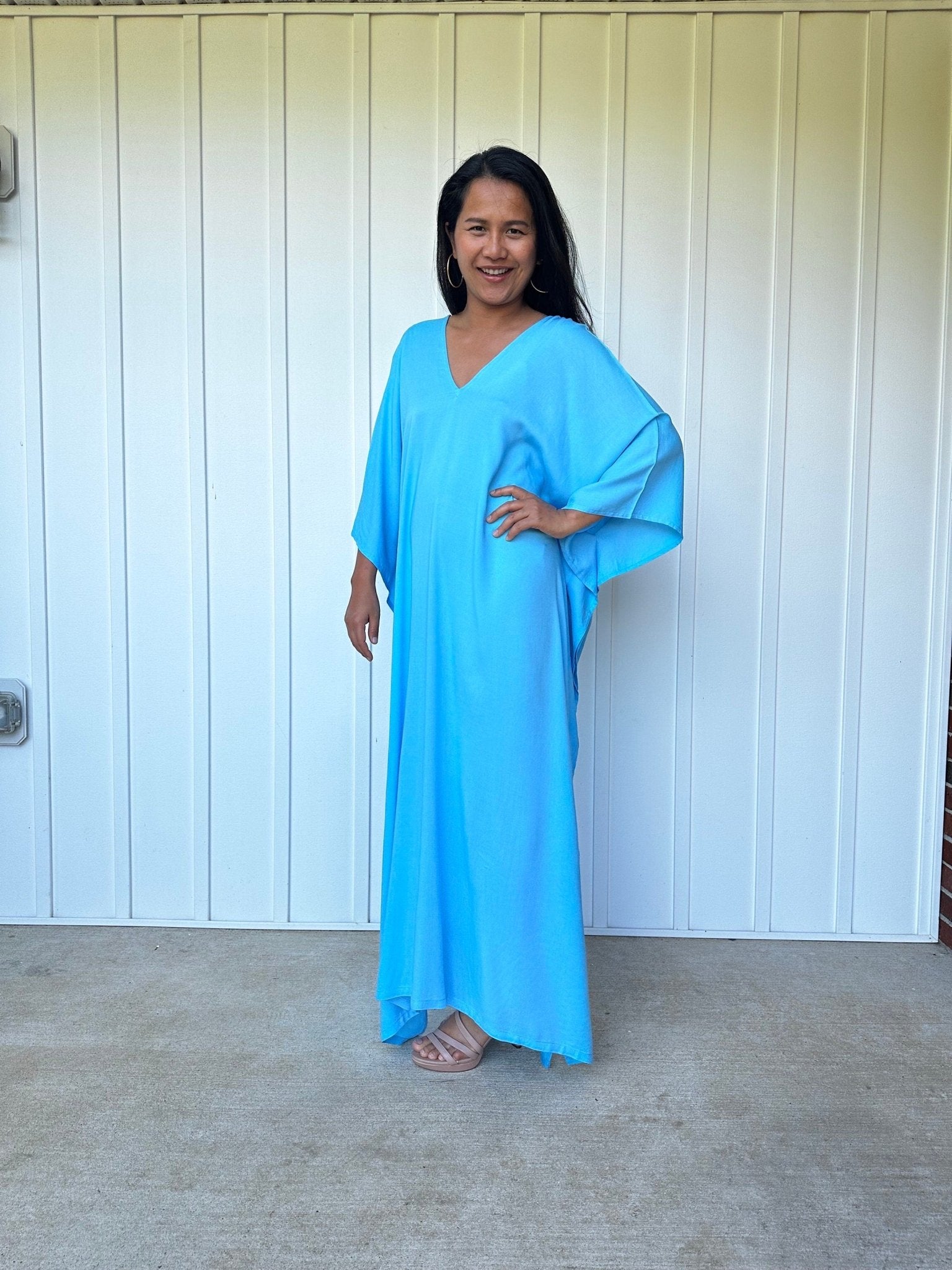 MALA handworks  Mala Kaftan in Light Blue