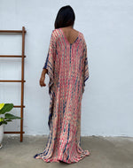 MALA handworks Mala Kaftan in Pink and Blue Tie Dye