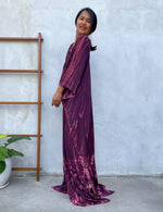 MALA handworks Mala Kaftan in Purple Eggplant and Pink Tie Dye Kaftan