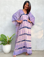 MALA handworks Mala Kaftan in Purple and Lavender Tie Dye