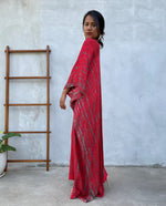 MALA handworks 55 in. Mala Kaftan in Red