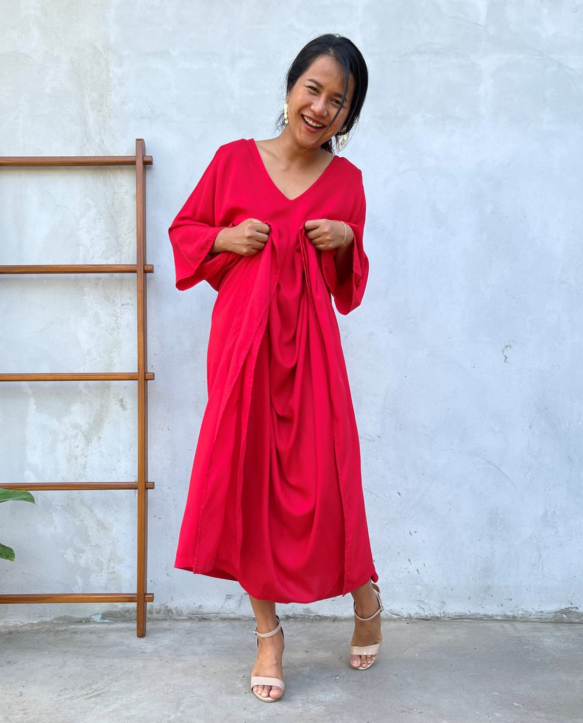 MALA handworks Mala Kaftan in Red