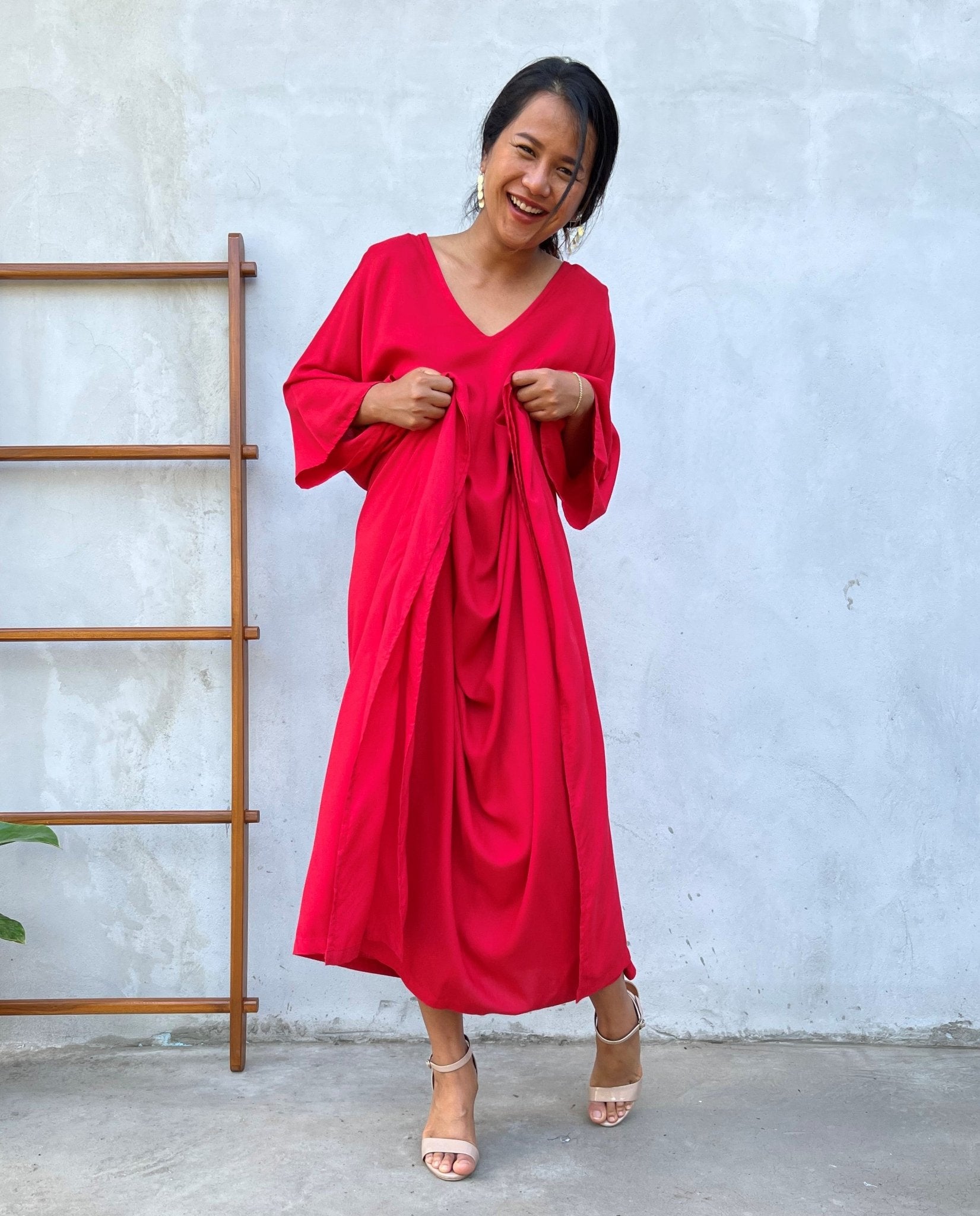 MALA handworks Mala Kaftan in Red