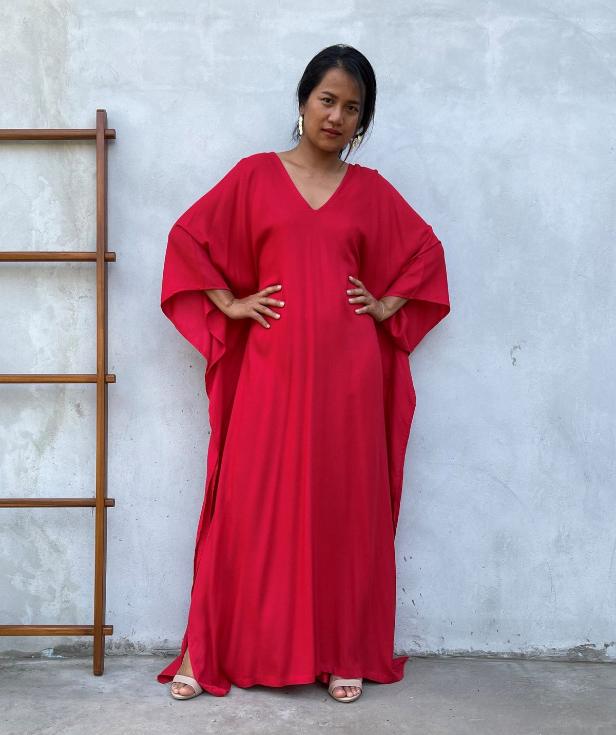 MALA handworks Mala Kaftan in Red