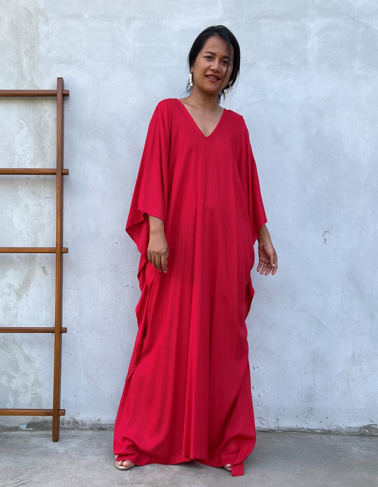 MALA handworks Mala Kaftan in Red