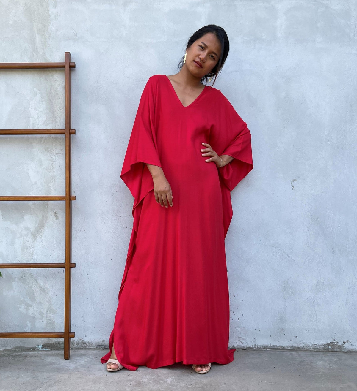 MALA handworks Mala Kaftan in Red
