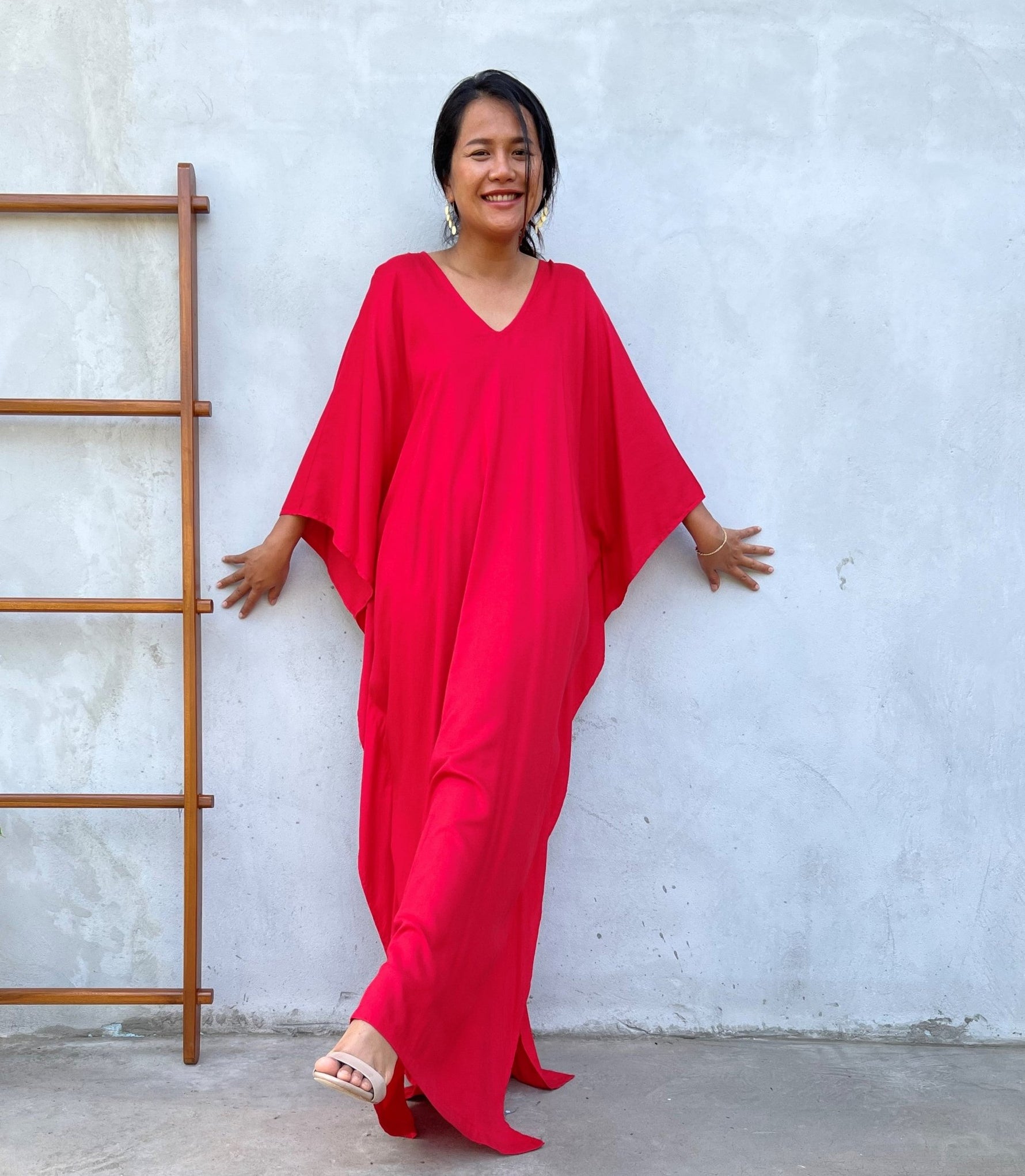 MALA handworks Mala Kaftan in Red