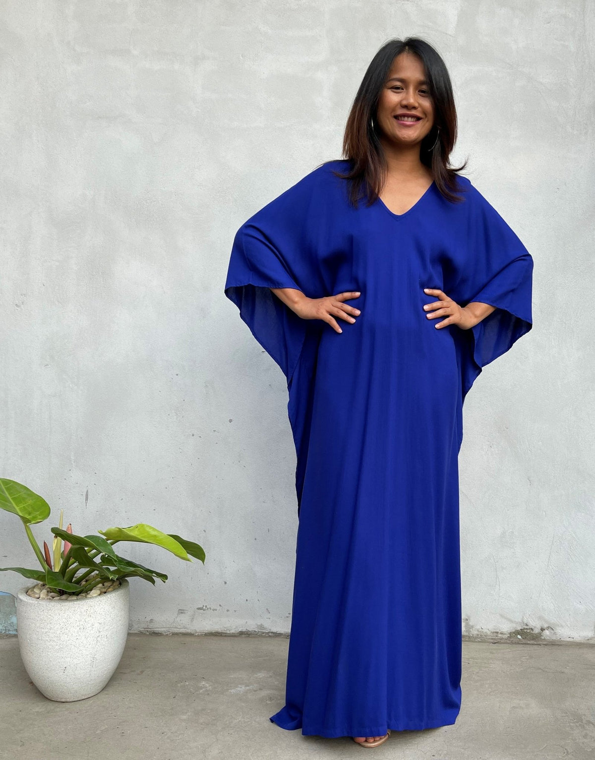 MALA handworks Mala Kaftan in Royal Blue
