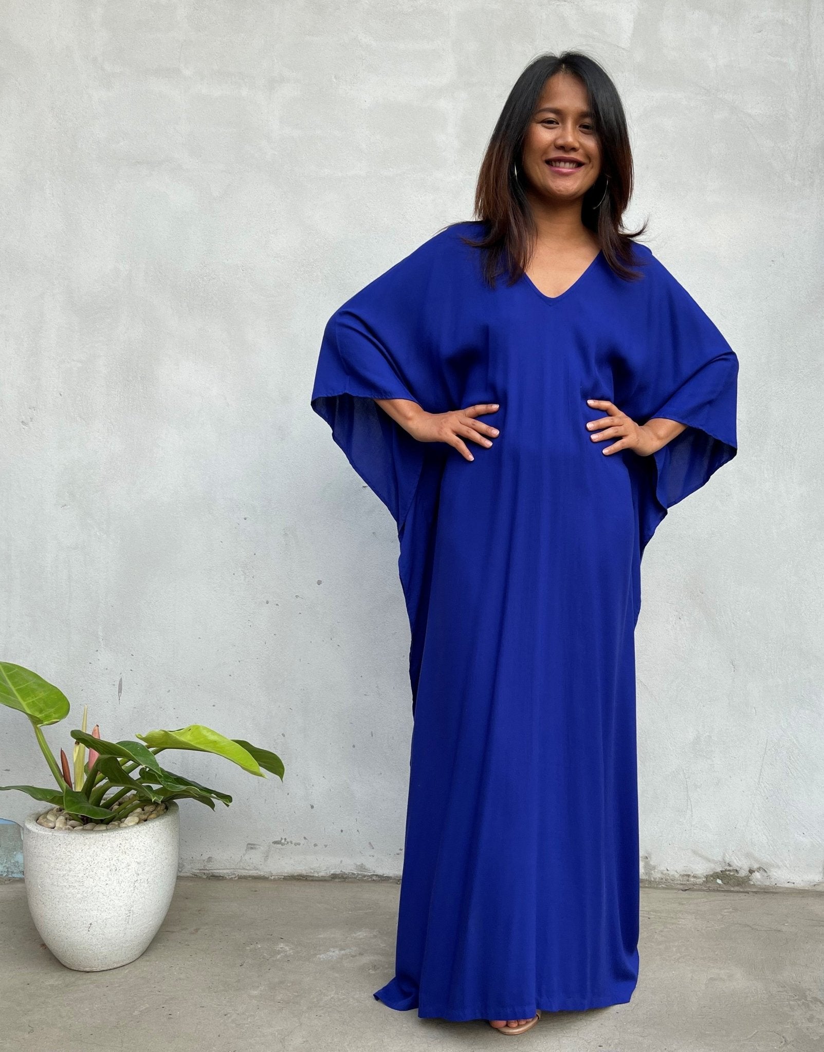 MALA handworks Mala Kaftan in Royal Blue