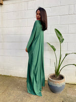 Mala Handworks  Mala Kaftan in Solid Jade Green