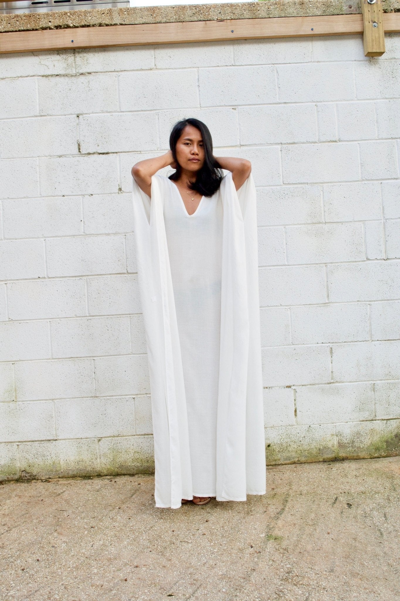 MALA handworks Mala Kaftan in White