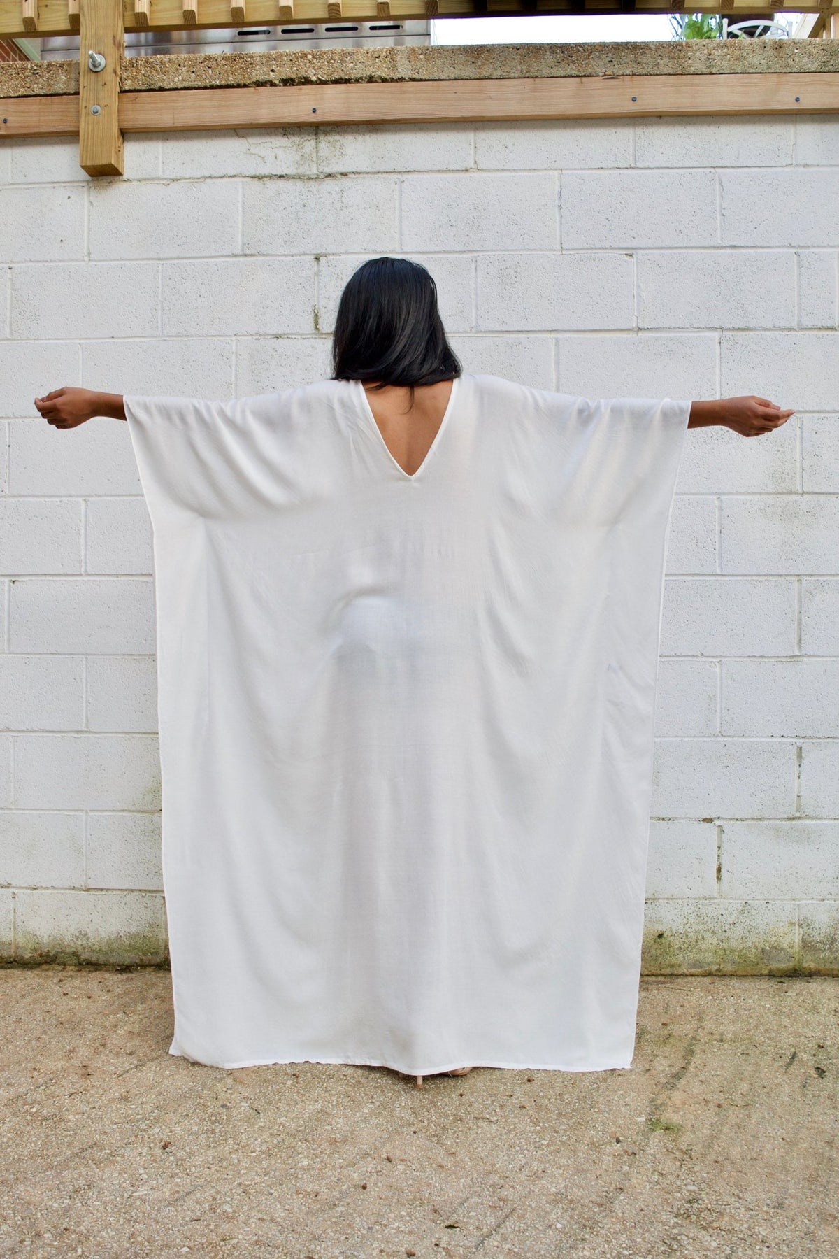 MALA handworks Mala Kaftan in White