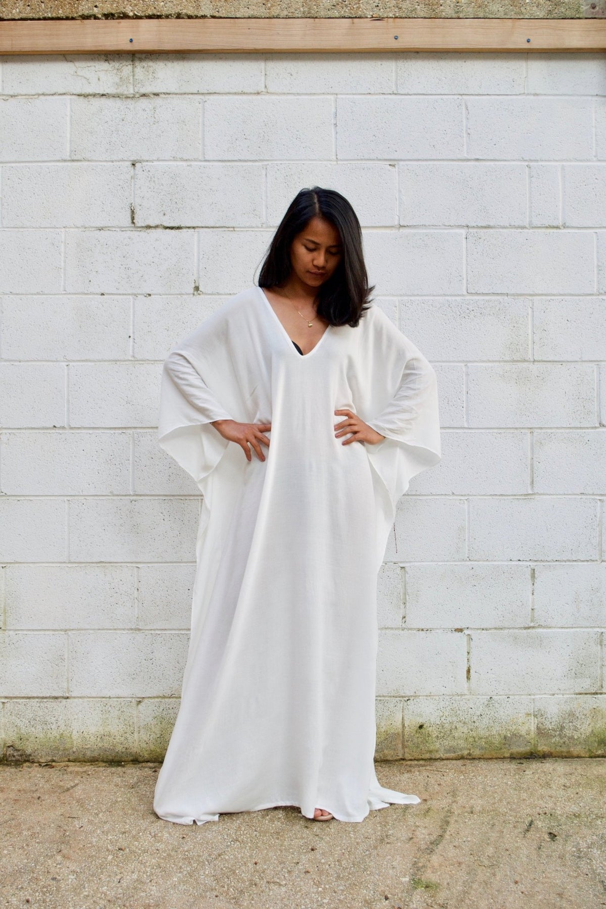 MALA handworks Mala Kaftan in White