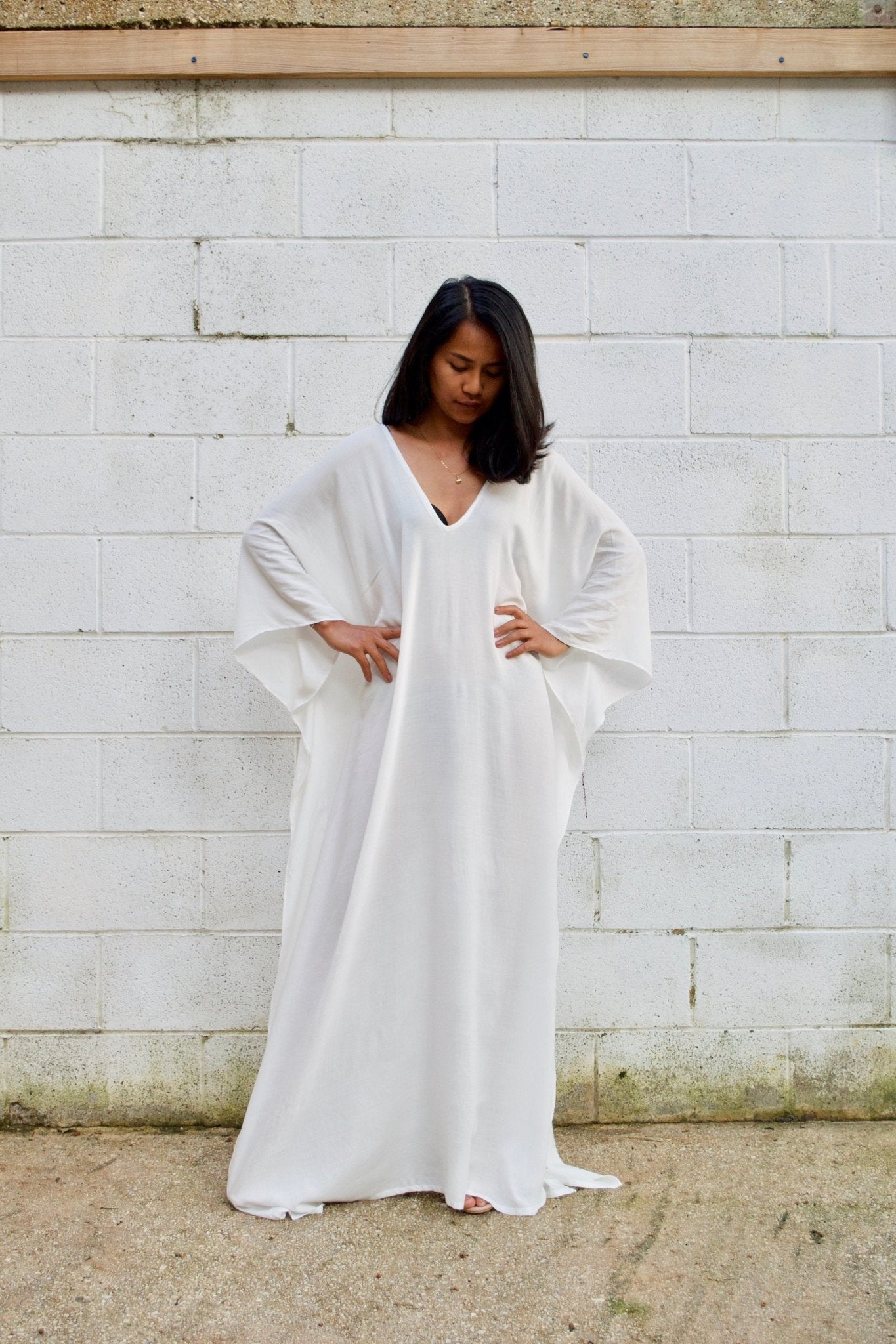 MALA handworks Mala Kaftan in White