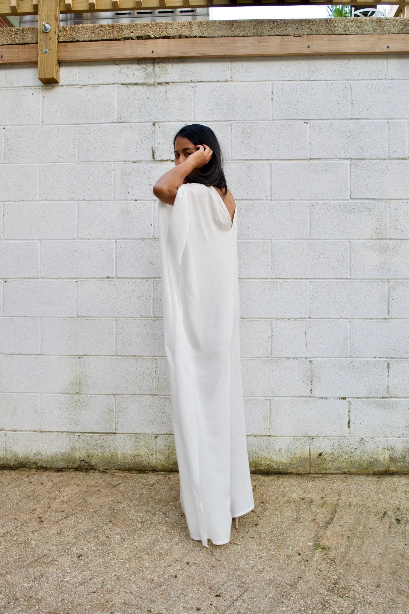 MALA handworks Mala Kaftan in White