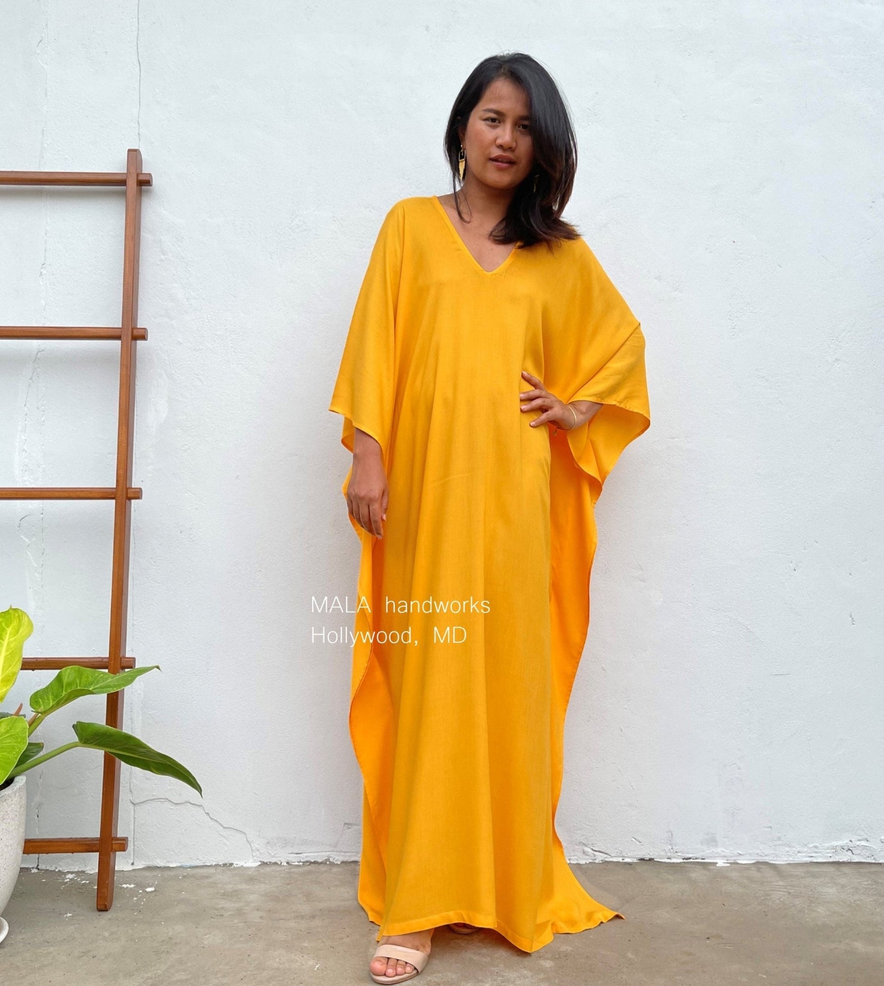 MALA handworks  Mala Kaftan in Yellow