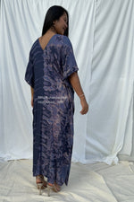 MALA handworks  Nora Kaftan in Dark Blue and Purple Tie Dye