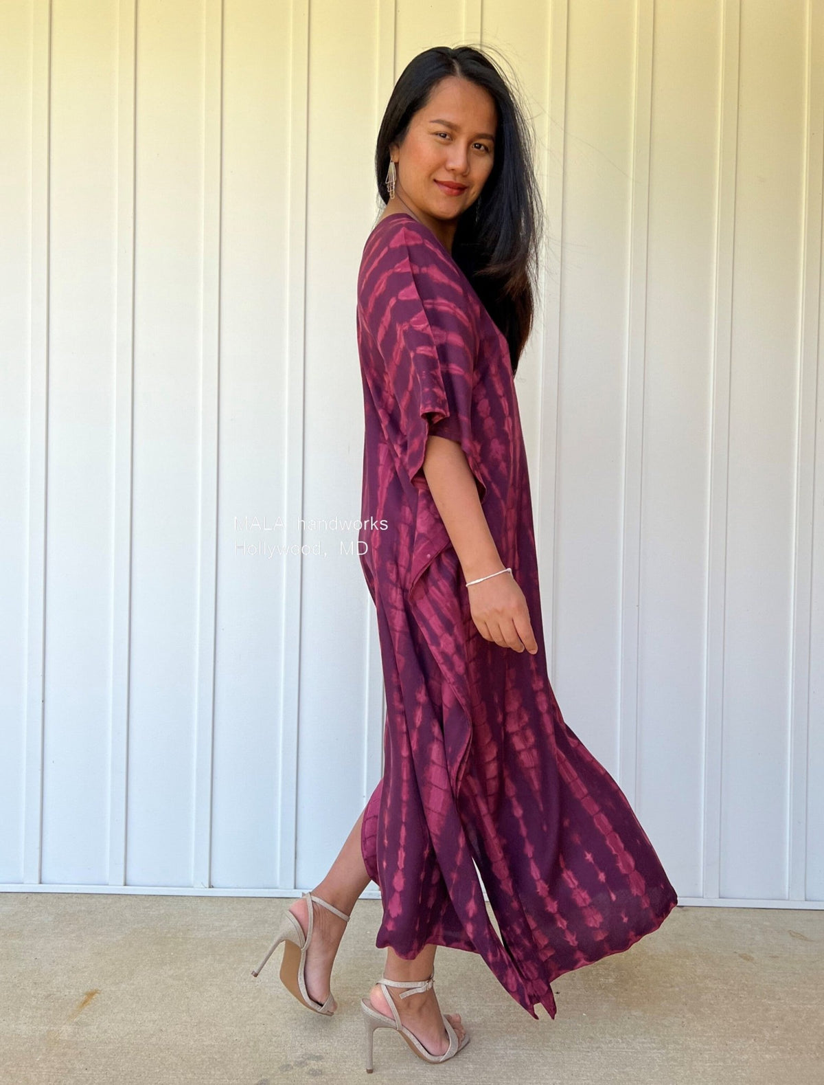 MALA handworks  Nora Kaftan in Purple Tie Dye