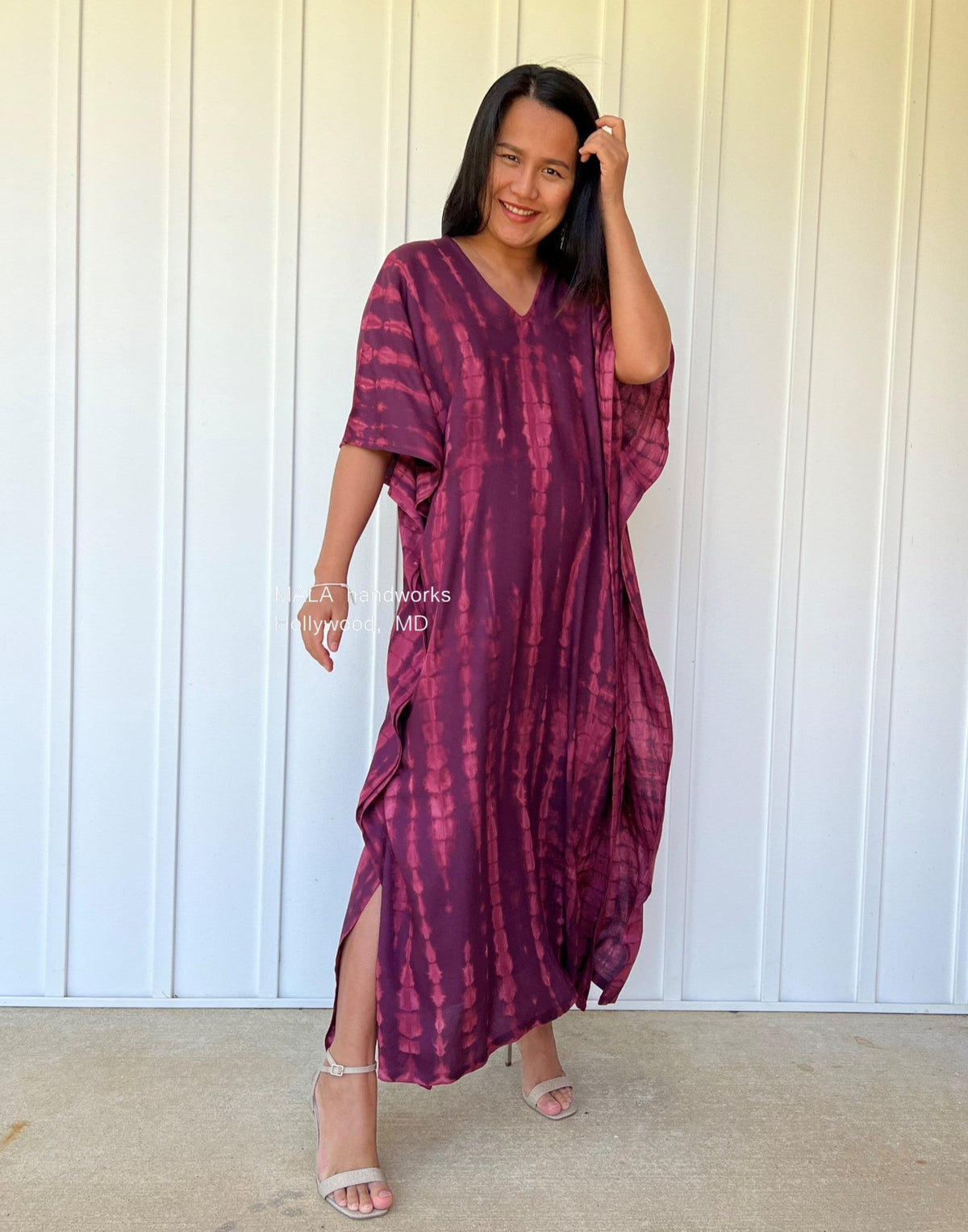 MALA handworks  Nora Kaftan in Purple Tie Dye