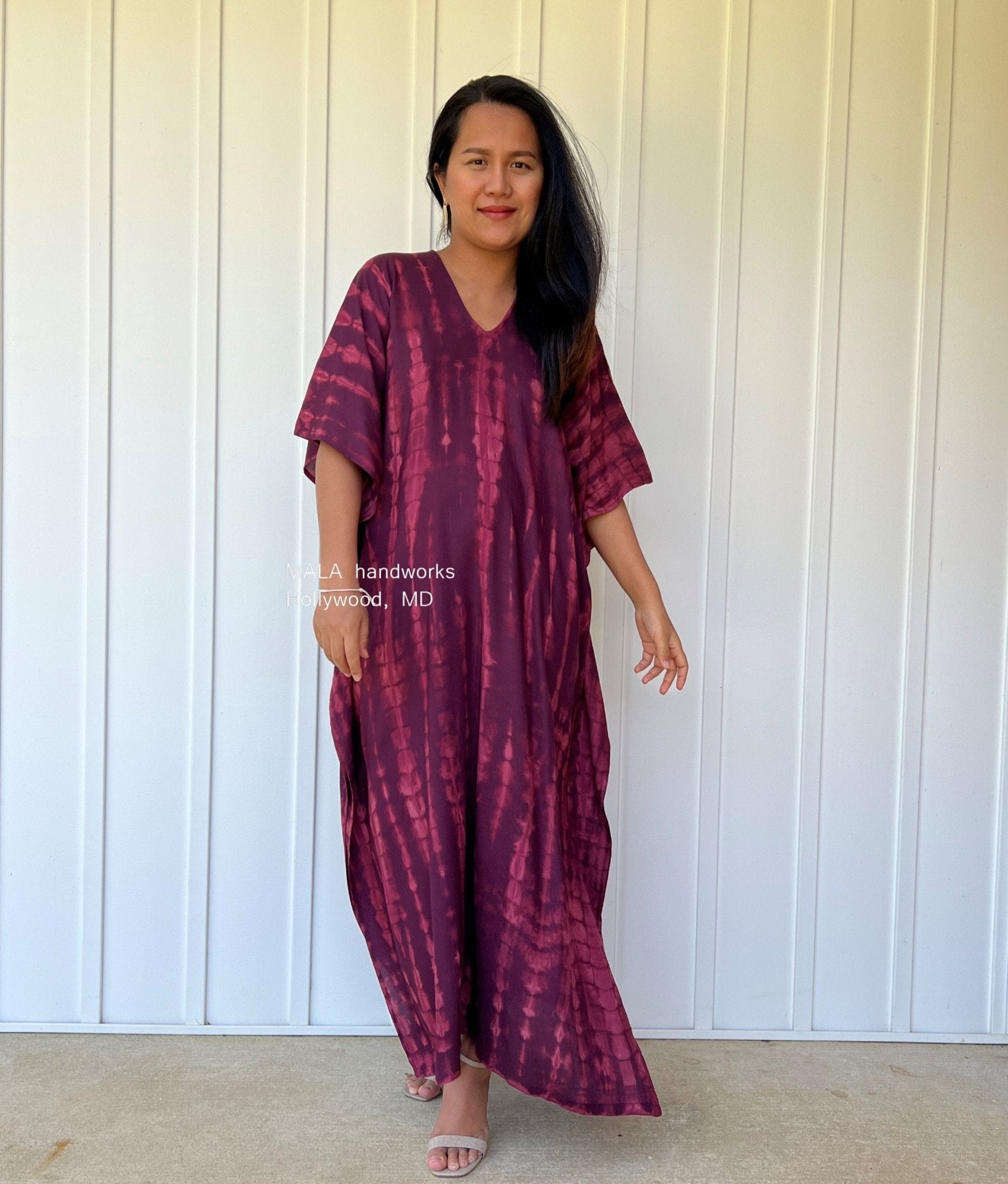 MALA handworks  Nora Kaftan in Purple Tie Dye