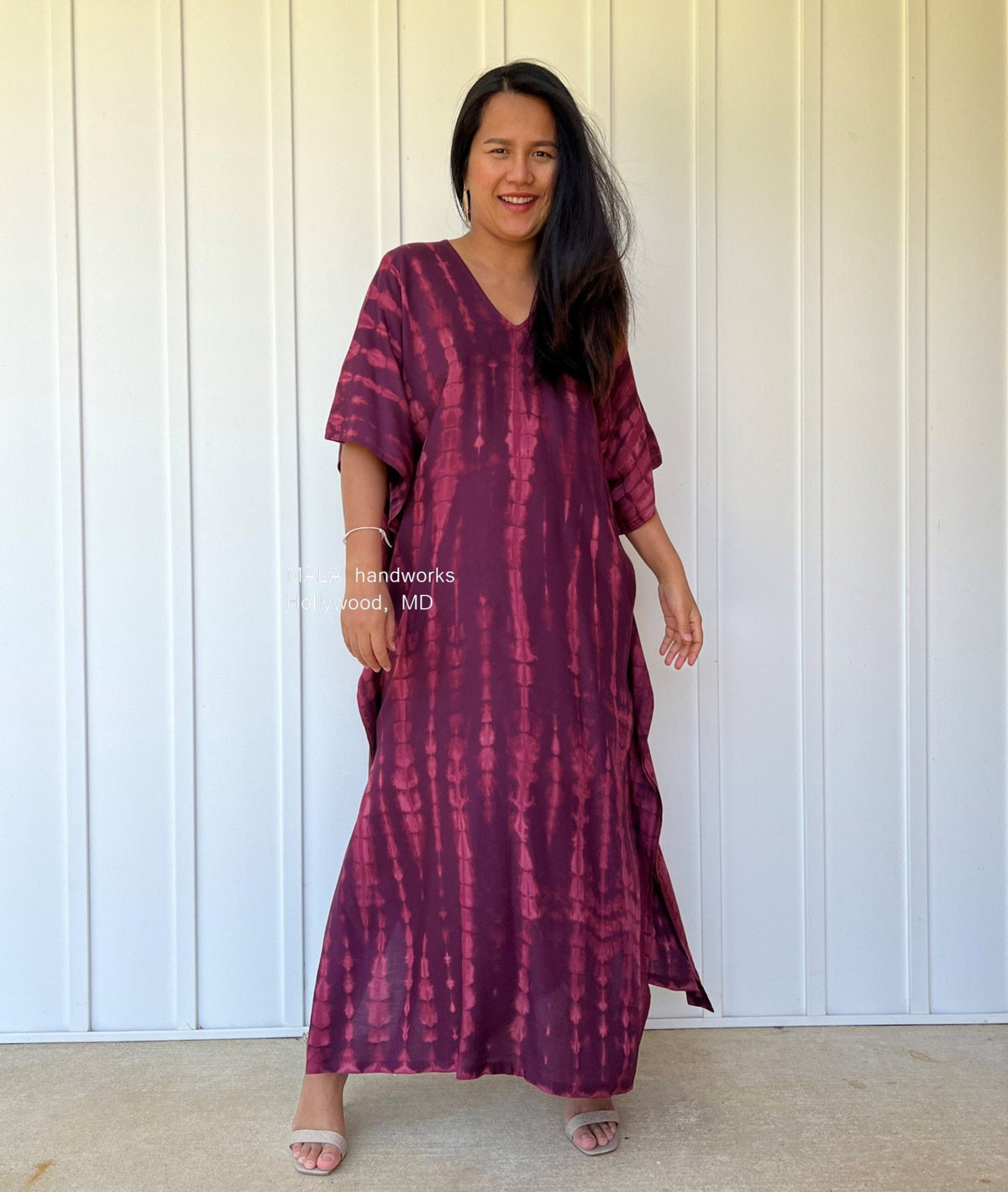 MALA handworks  Nora Kaftan in Purple Tie Dye