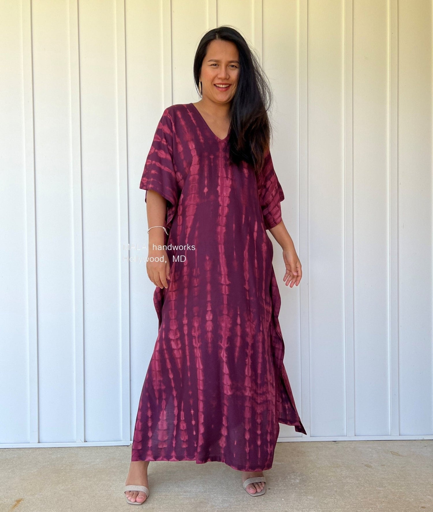 MALA handworks  Nora Kaftan in Purple Tie Dye