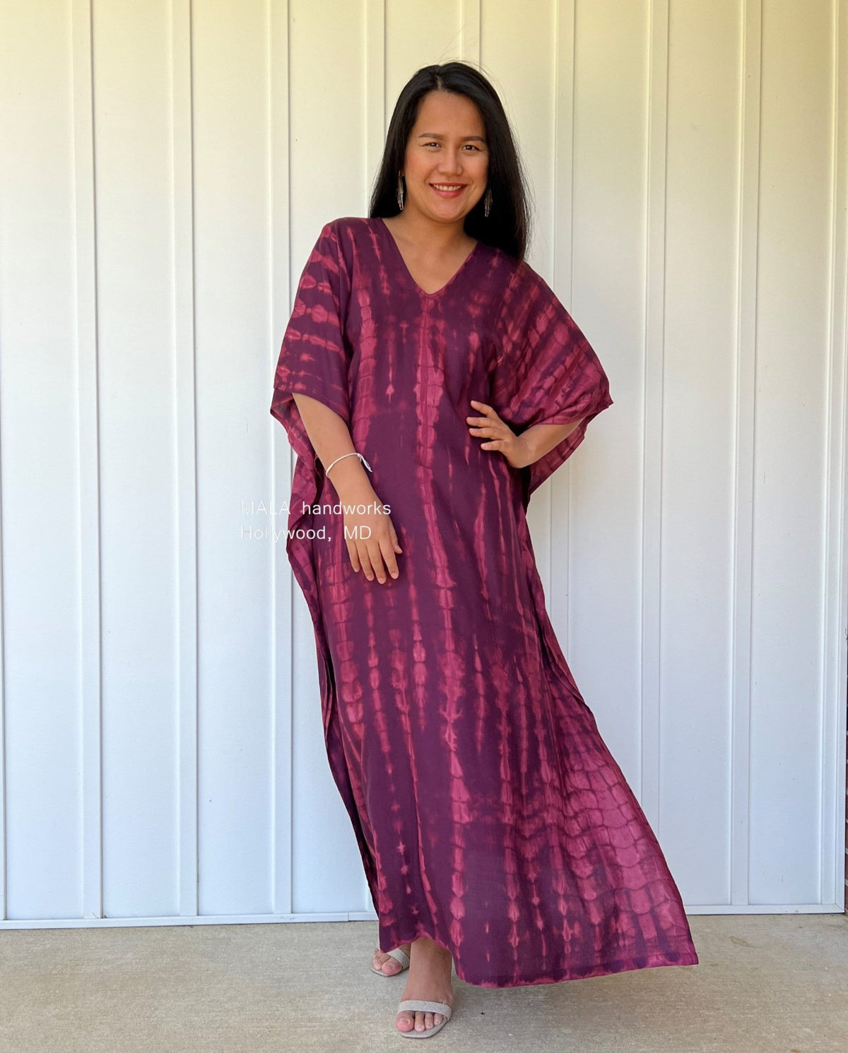 MALA handworks  Nora Kaftan in Purple Tie Dye