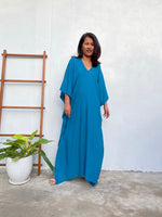 MALA handworks Nora Kaftan in Teal Blue